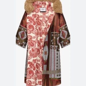 Sale. New Zara limited edition jacquard coat